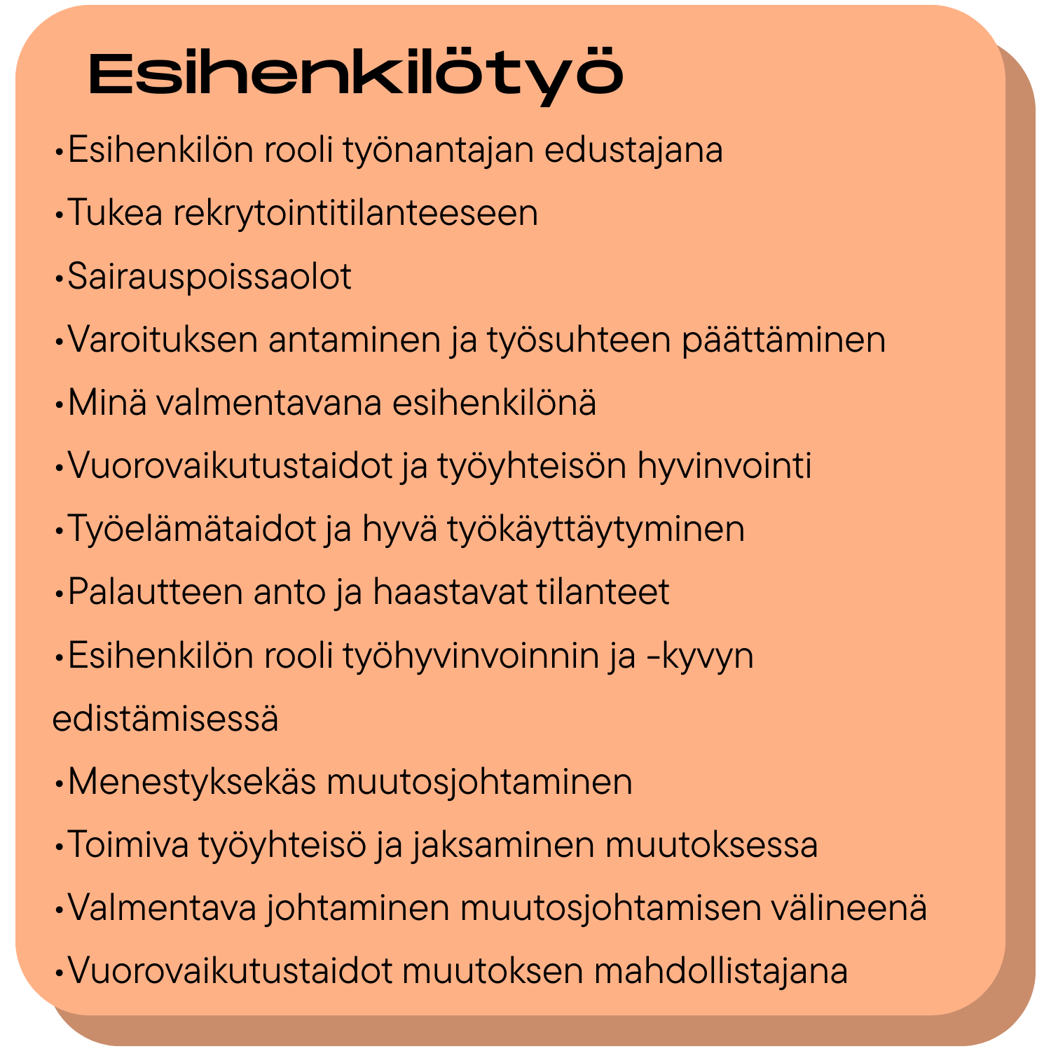 Esihenkilötyö