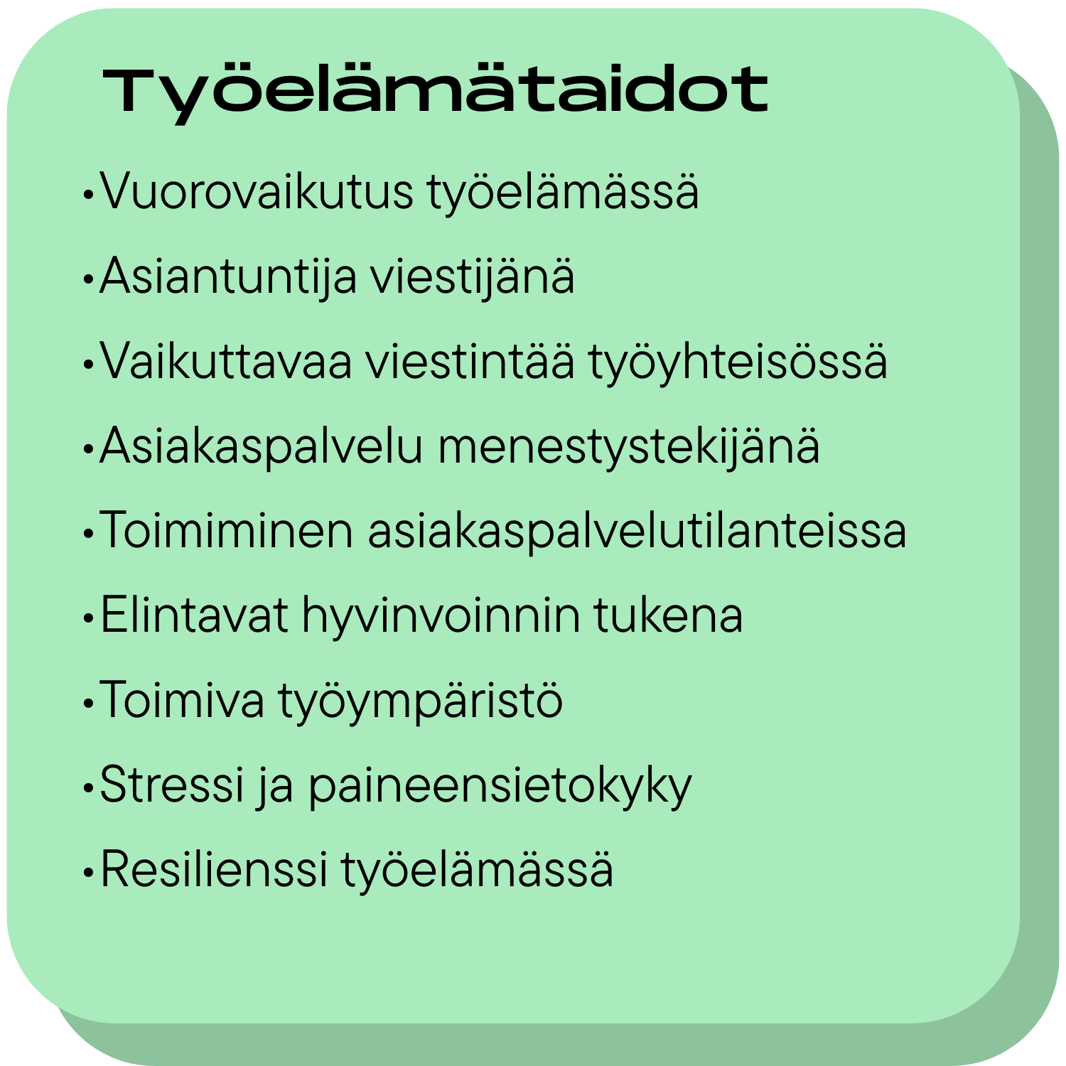 Työelämätaidot